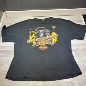 Vintage Harley Davidson Jamaica Blackbeards Revenge T Shirt Men's Size XXL